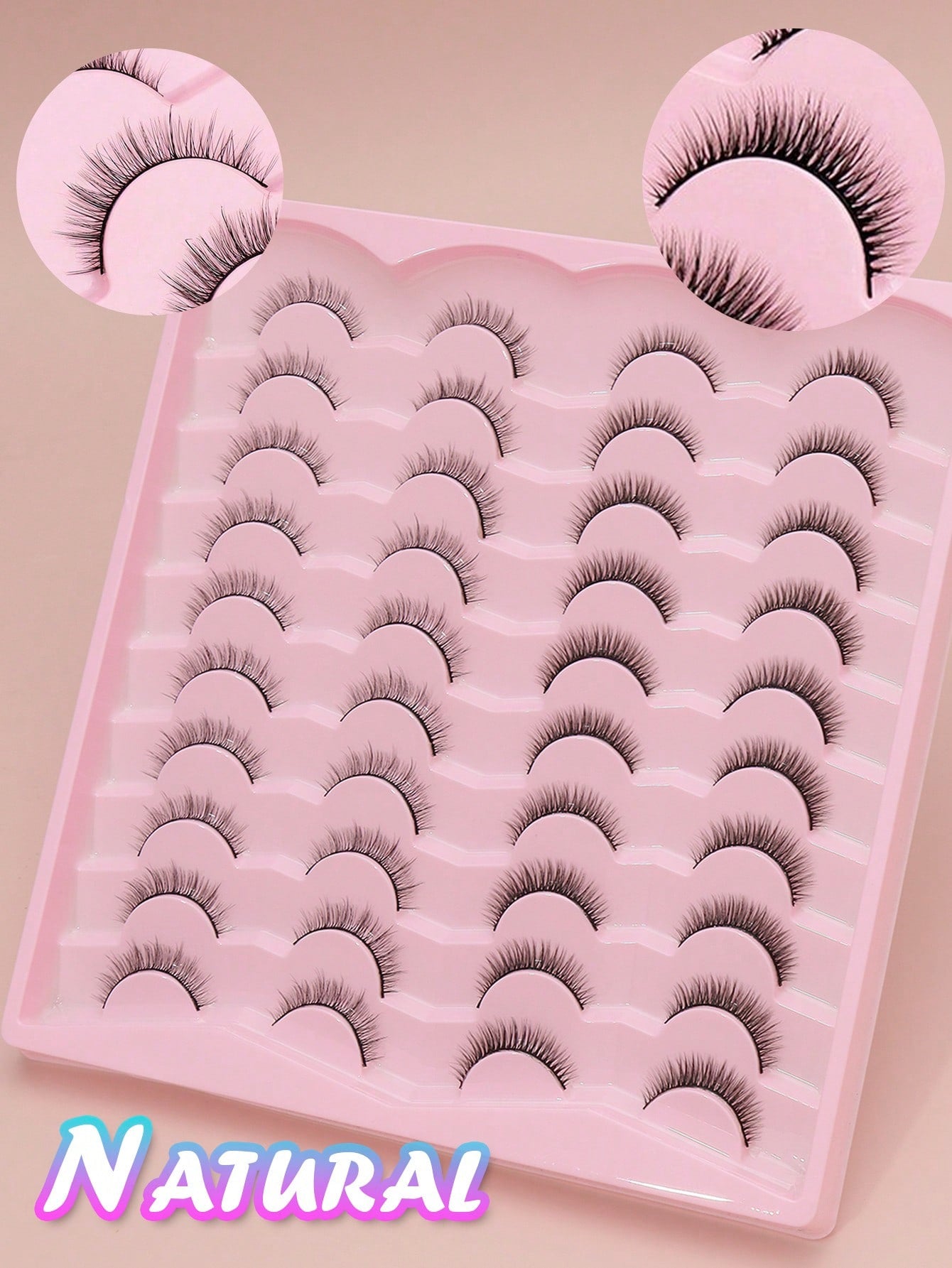 Set completo de pestañas sutiles