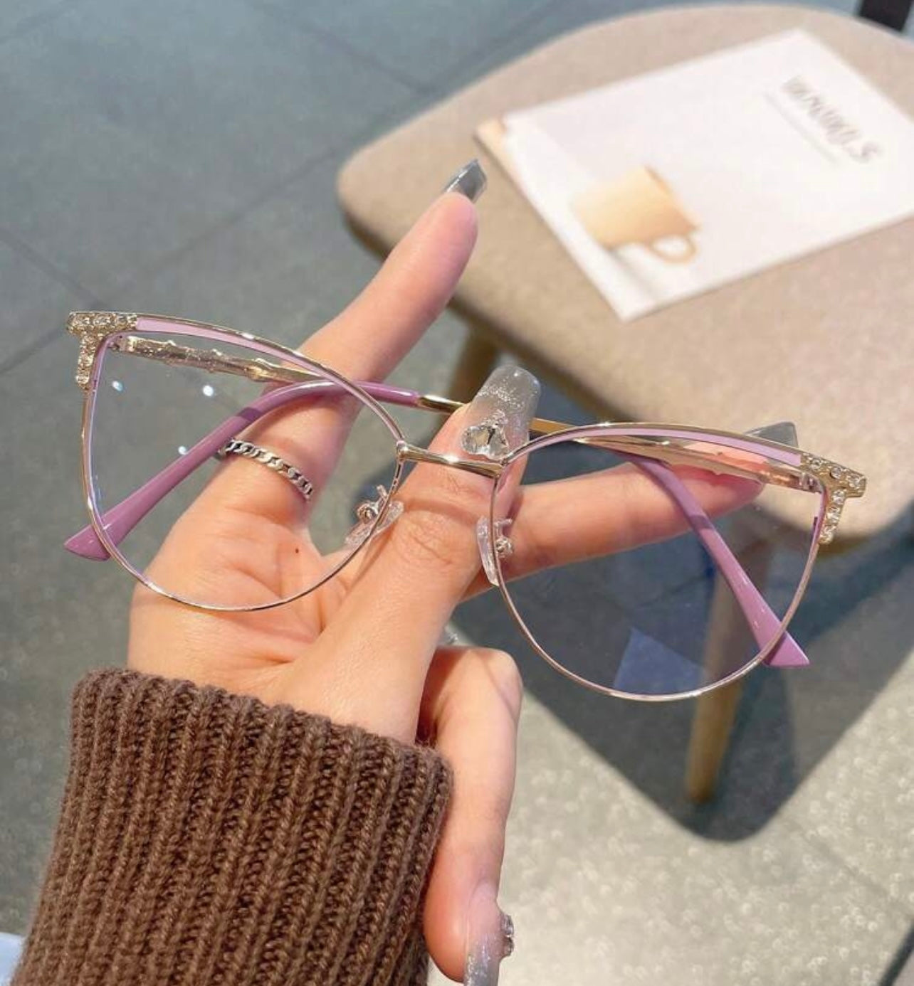 Lentes violeta con anti luz azul