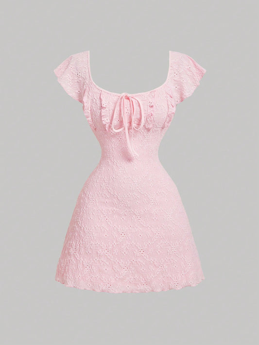 Vestido rosa talla s