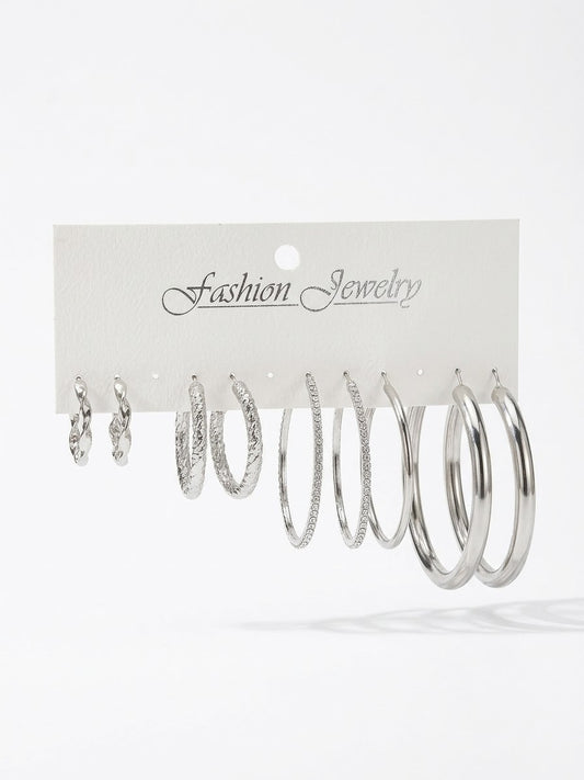 Aretes plateados